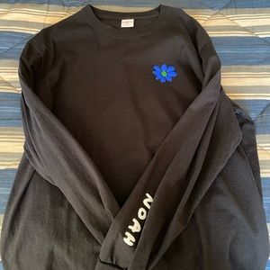Men’s brand new, black Noah long sleeve t-shirt